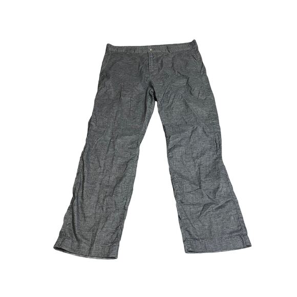 Prana Other - Prana Mens Furrow Pants Gray‎ Slim Hemp Blend Size 38 x 32 (Fits 38 x 30)